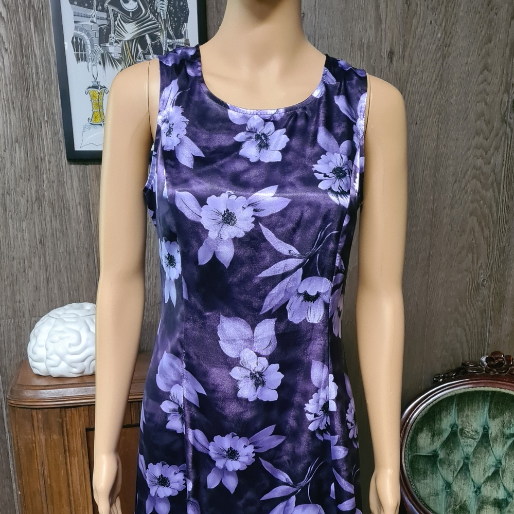 Purple Floral Dress